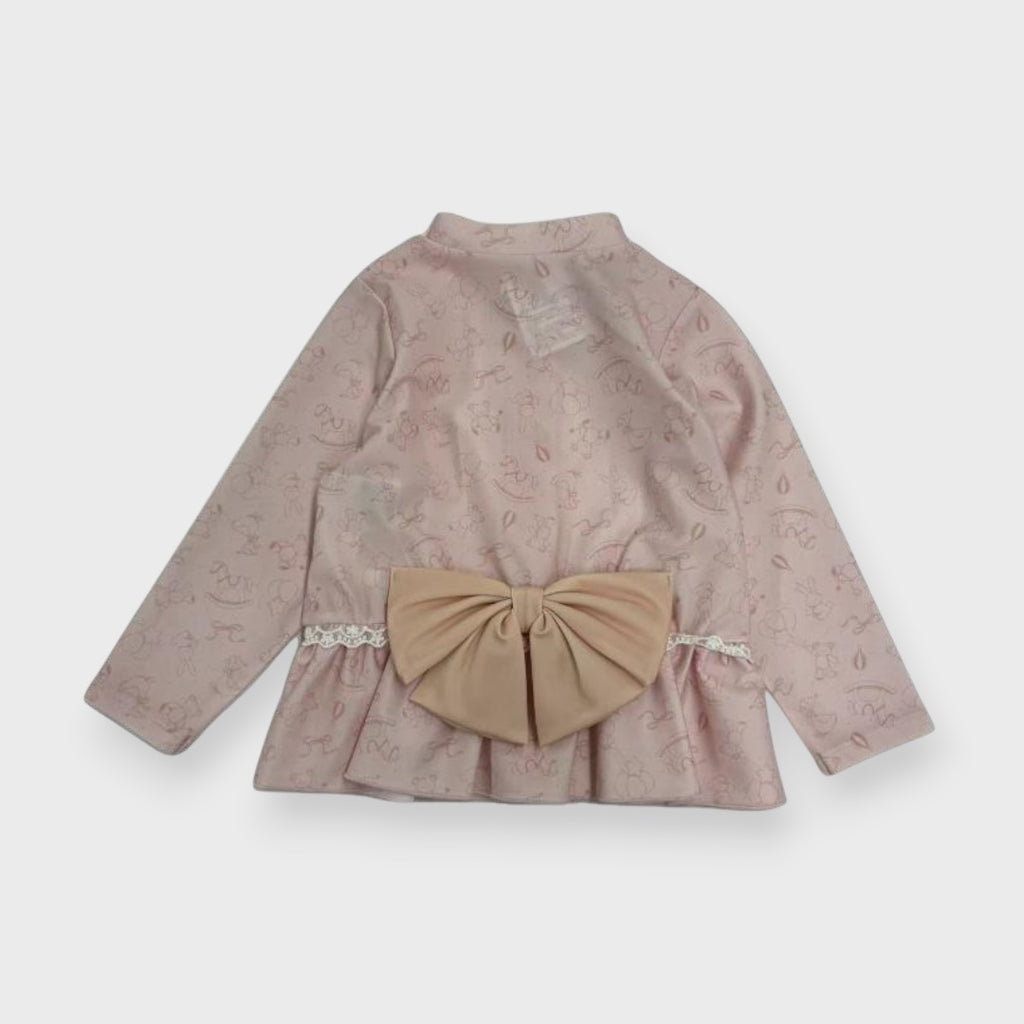 BACK RIBBON FRILL BABY RASH GUARD (90-95cm)