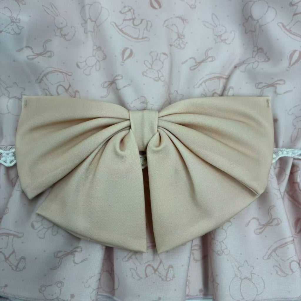 BACK RIBBON FRILL BABY RASH GUARD (90-95cm)