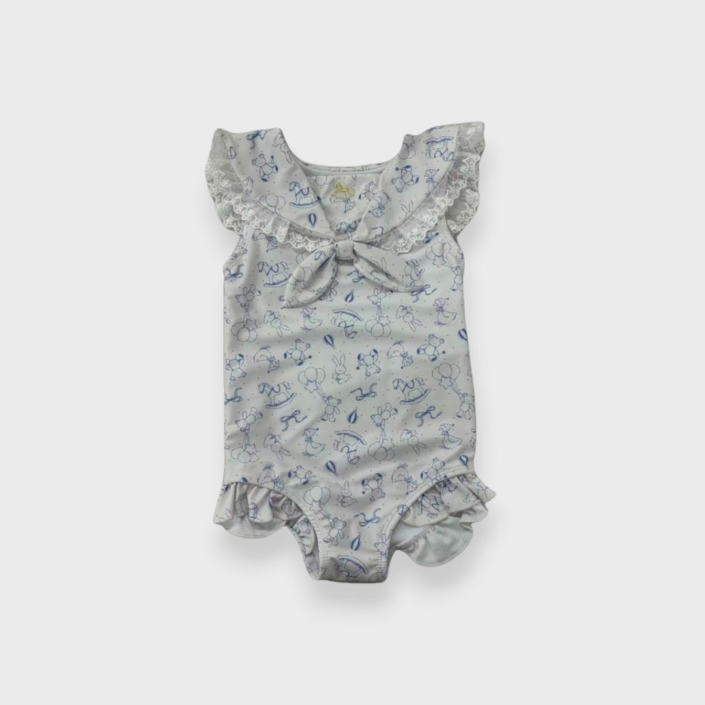 SAILOR COLLAR TIE BABY SWIMWEAR (90-95cm)