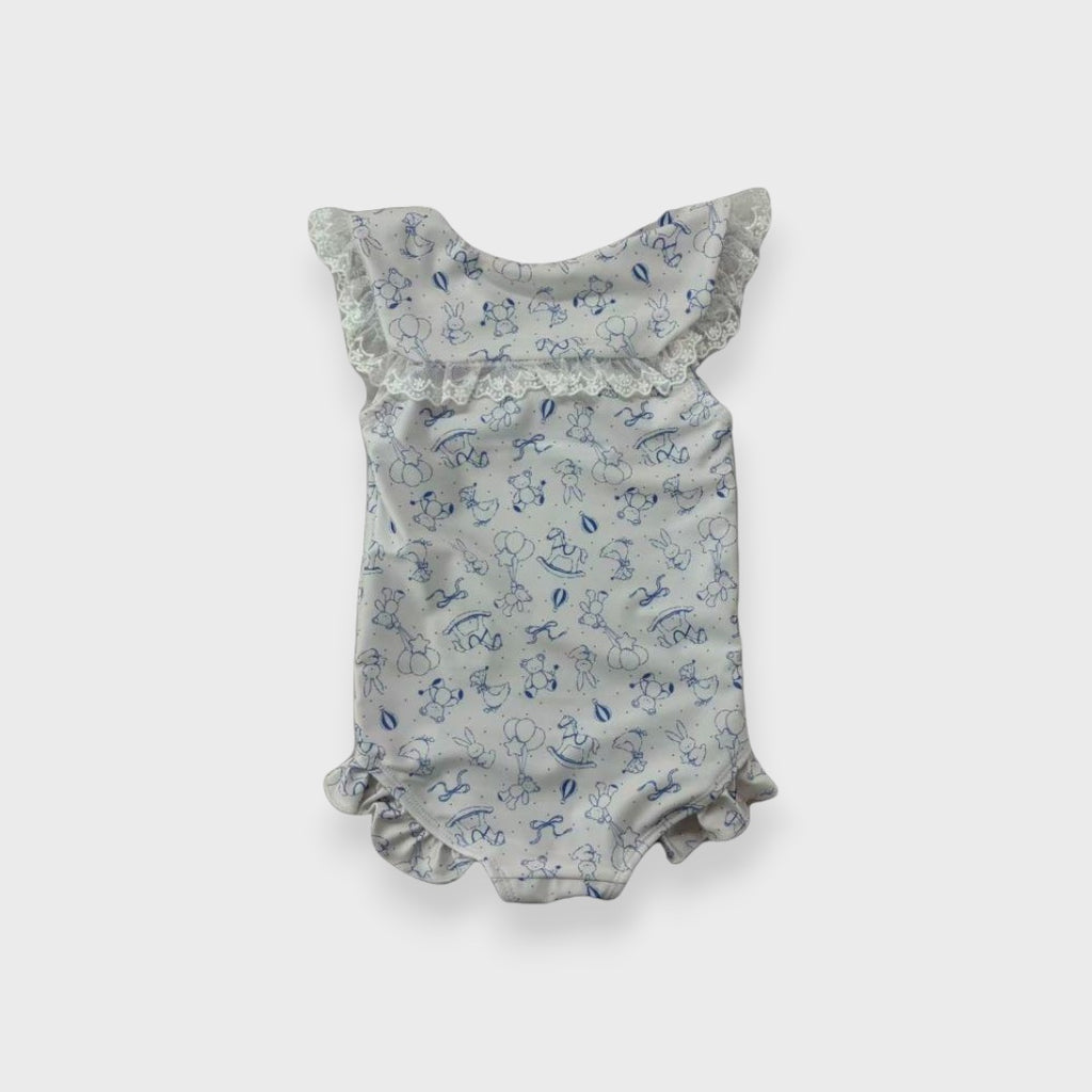 SAILOR COLLAR TIE BABY SWIMWEAR (90-95cm)