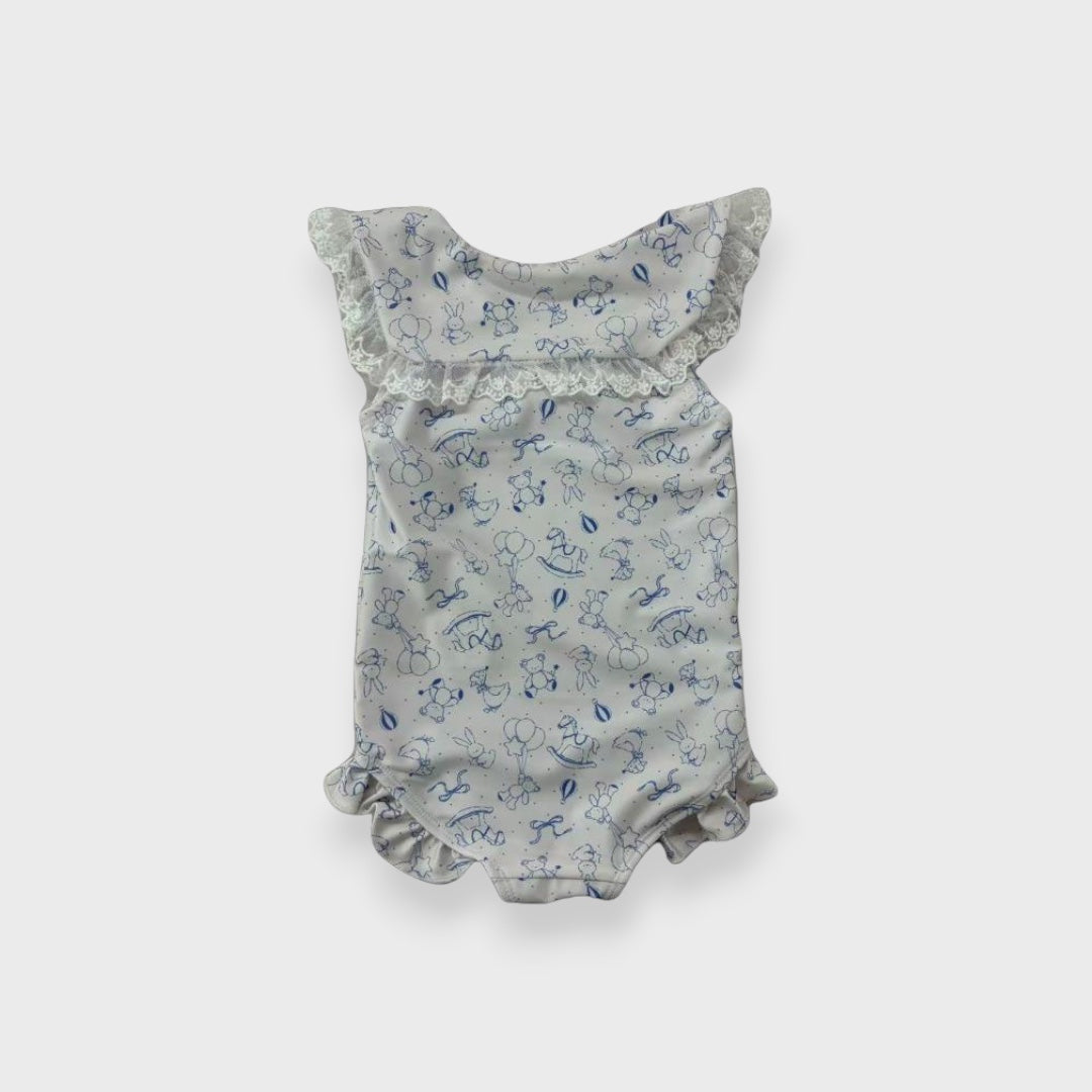 SAILOR COLLAR TIE BABY SWIMWEAR (90-95cm)