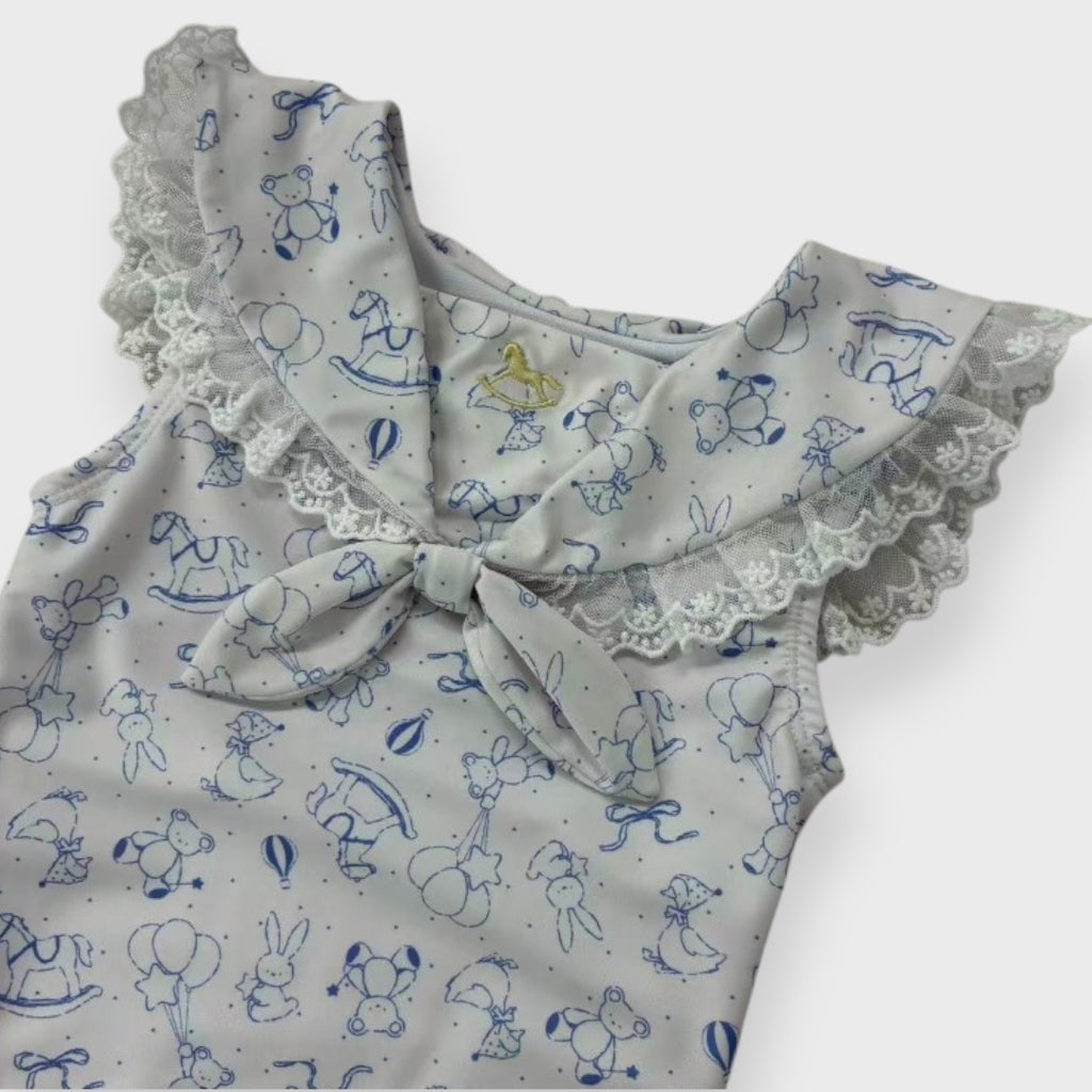 SAILOR COLLAR TIE BABY SWIMWEAR (90-95cm)