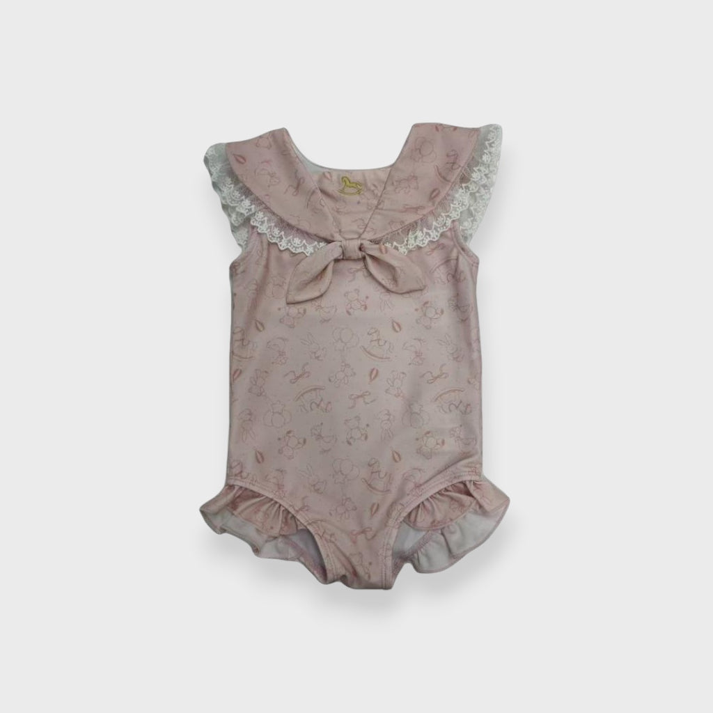 SAILOR COLLAR TIE BABY SWIMWEAR (90-95cm)