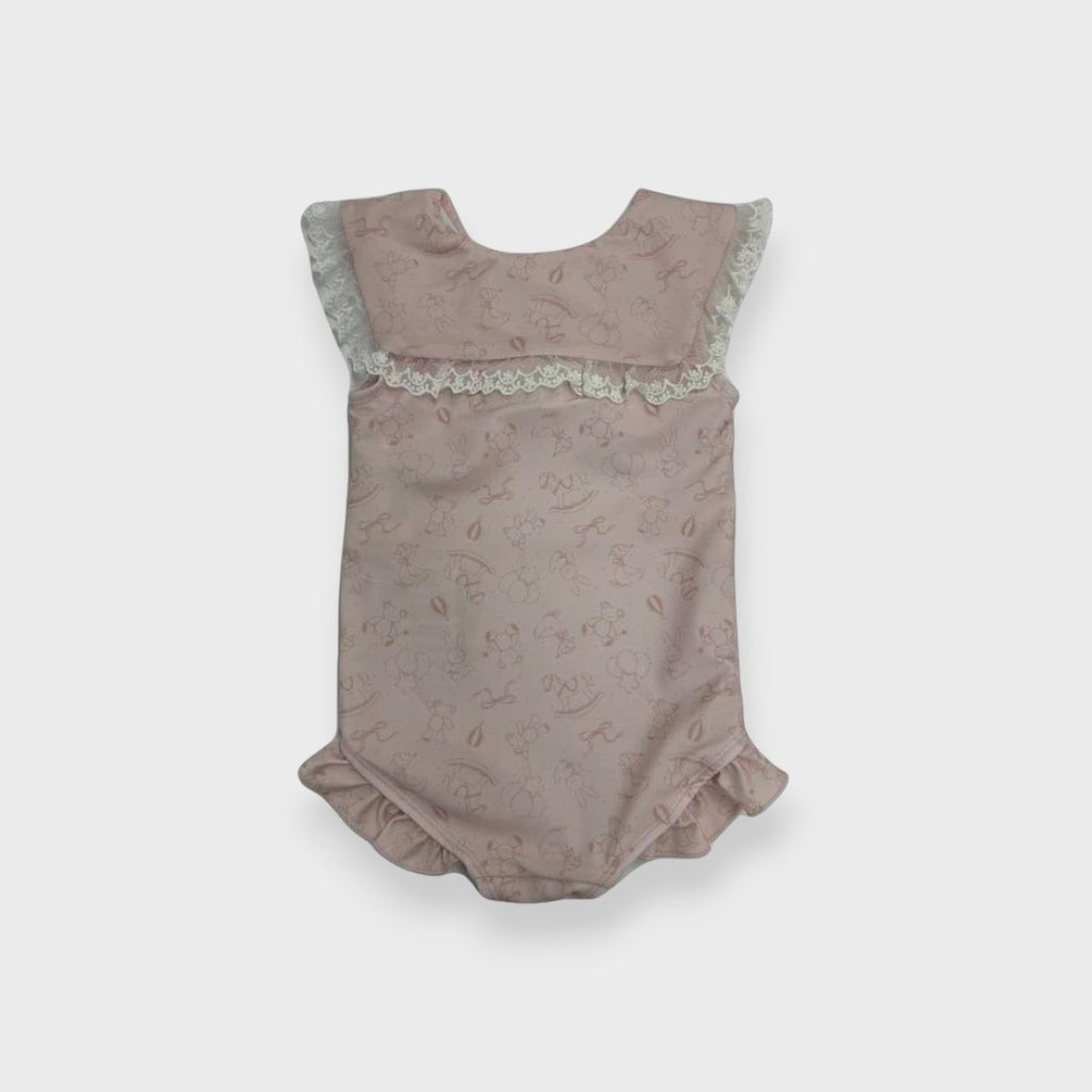 SAILOR COLLAR TIE BABY SWIMWEAR (90-95cm)