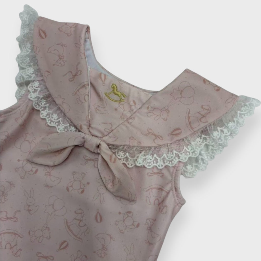 SAILOR COLLAR TIE BABY SWIMWEAR (90-95cm)