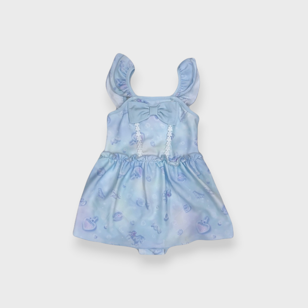 KIDS TIE-DYE RIBBON SWIMSUIT (100-130CM)