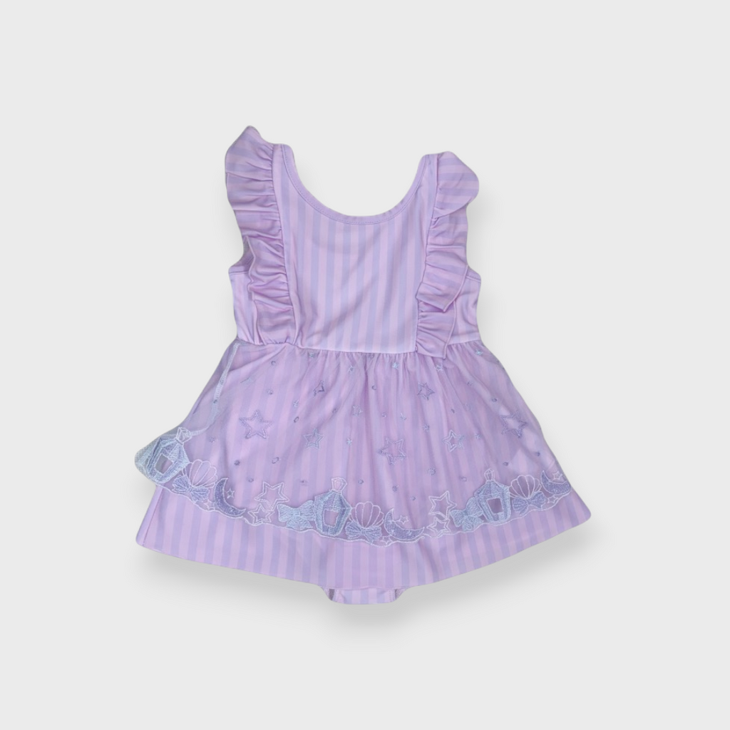 KIDS TULLE EMBROIDERED ONE-PIECE SWIMSUIT (100-130CM)