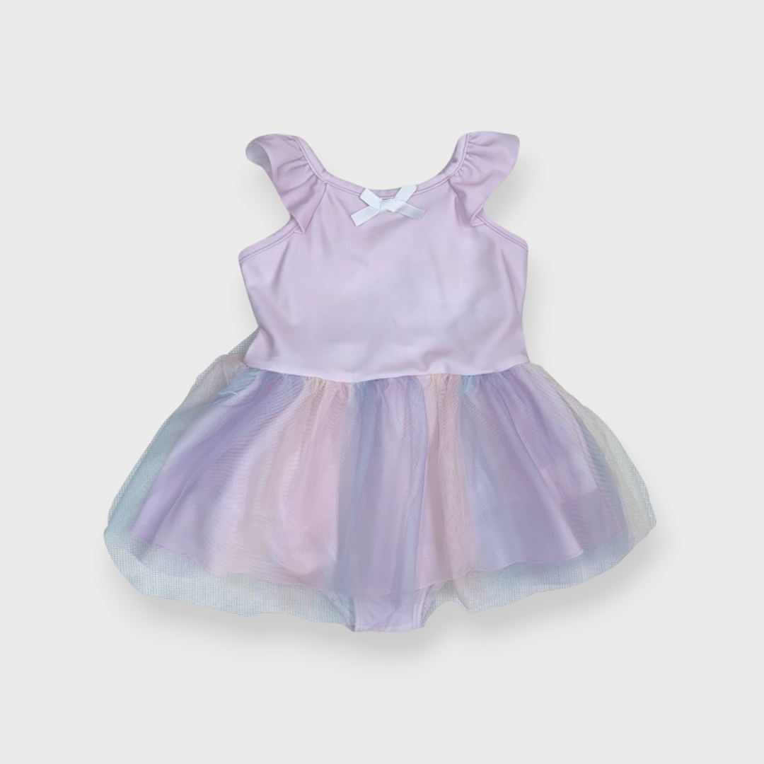 KIDS RAINBOW TULLE ONE-PIECE SWIMSUIT (100-130CM)