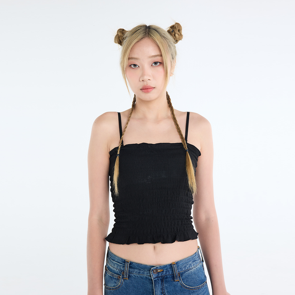 สายดึงความน่ารัก เสื้อสม็อคระบายใส่ง่ายได้ทุกวัน