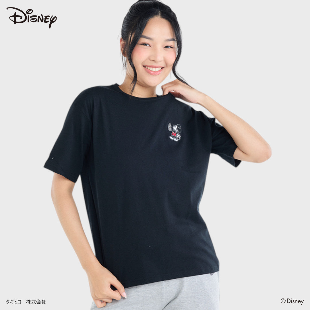 เสื้อมิกกี้กินไอติม—คิ้วท์แบบฟูลฟิล ใส่แล้วฟีลดีเฉยเลย (Size M-LL)