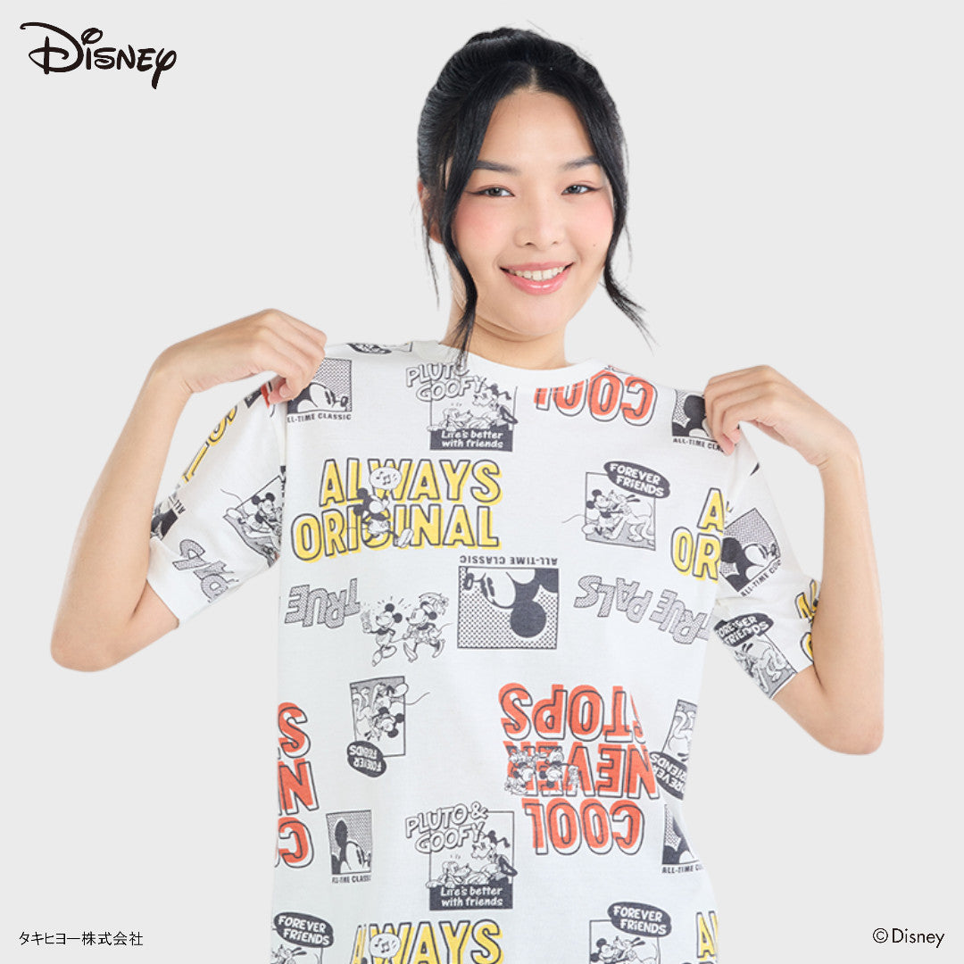 เสื้อยืดมิกกี้เมาส์ลายกราฟิก “Cool Never Stops – True Pals Edition” (Size S-LL)