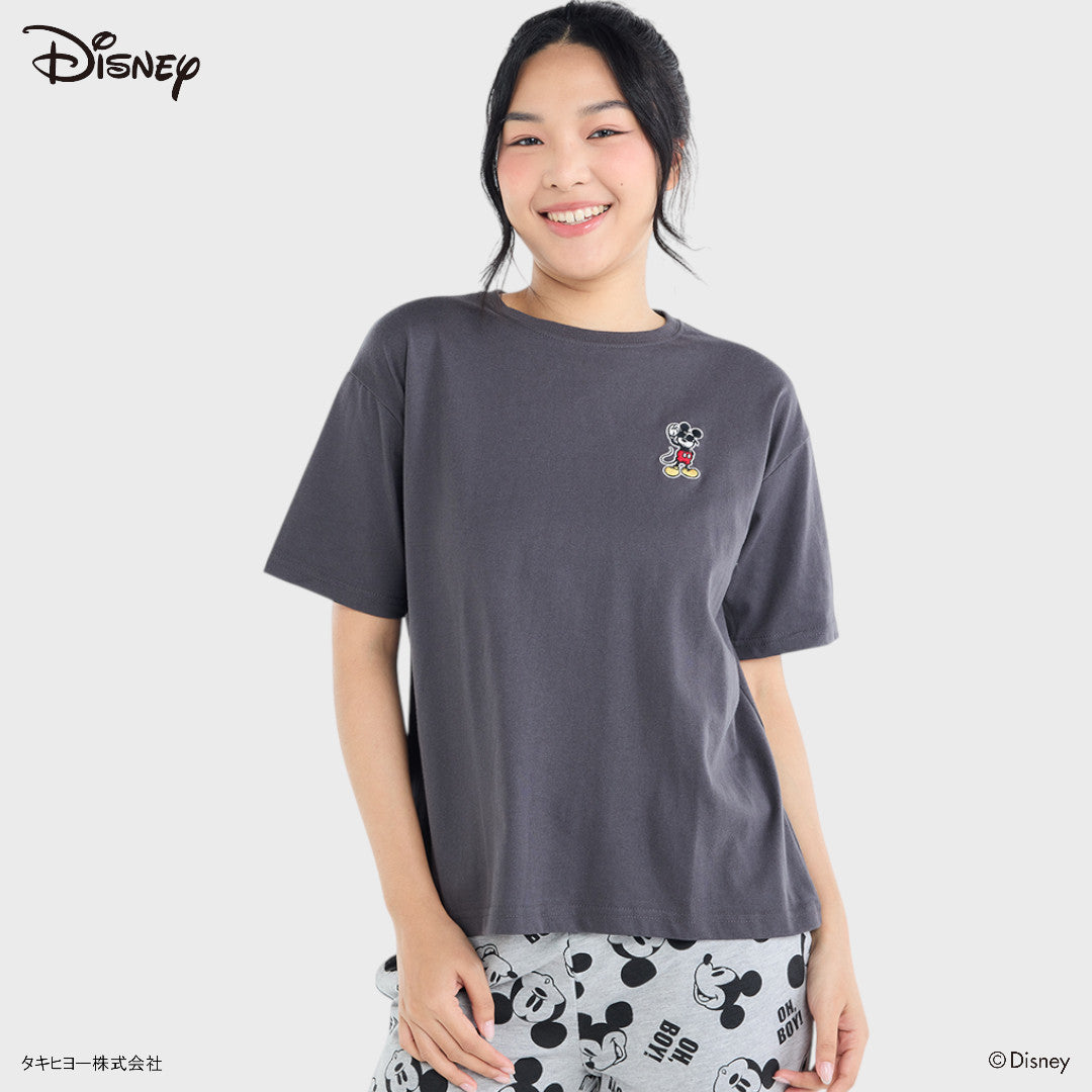 เสื้อยืดมิกกี้เมาส์มินิมอลน่ารัก “ตัวจิ๋วป๊อปใจ" (Size M-LL)