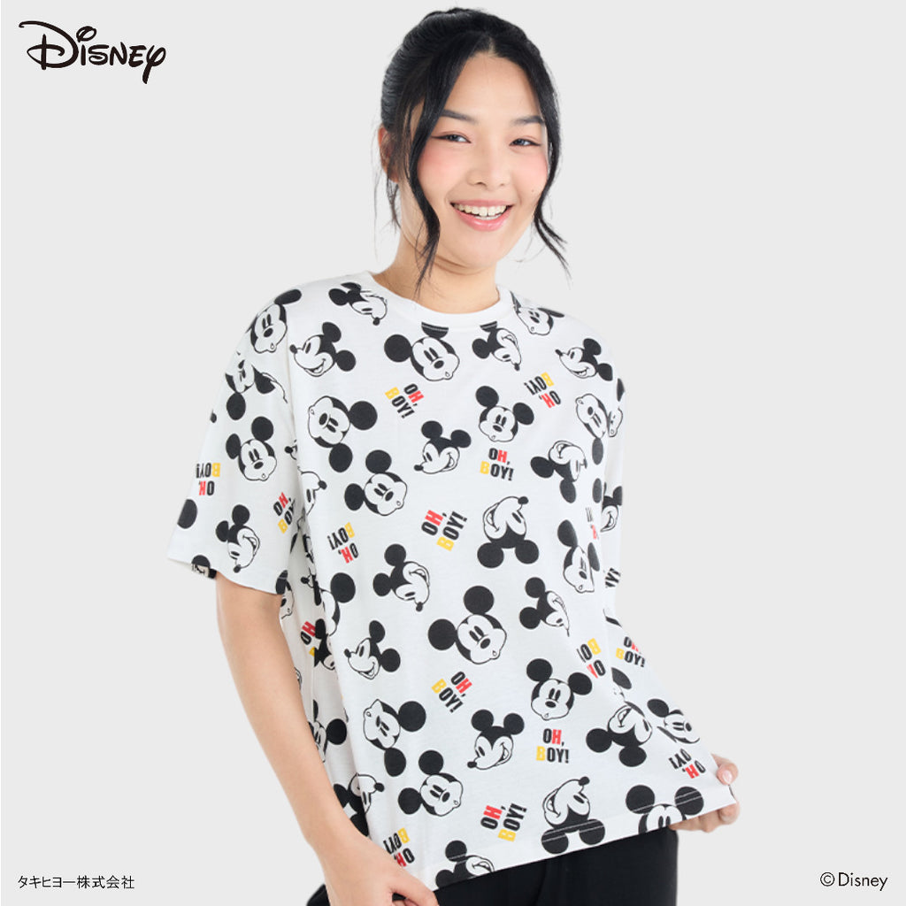 เสื้อยืดมิกกี้เมาส์ลาย “OH, BOY!”  — สดใสคลาสสิก (Size S-LL)