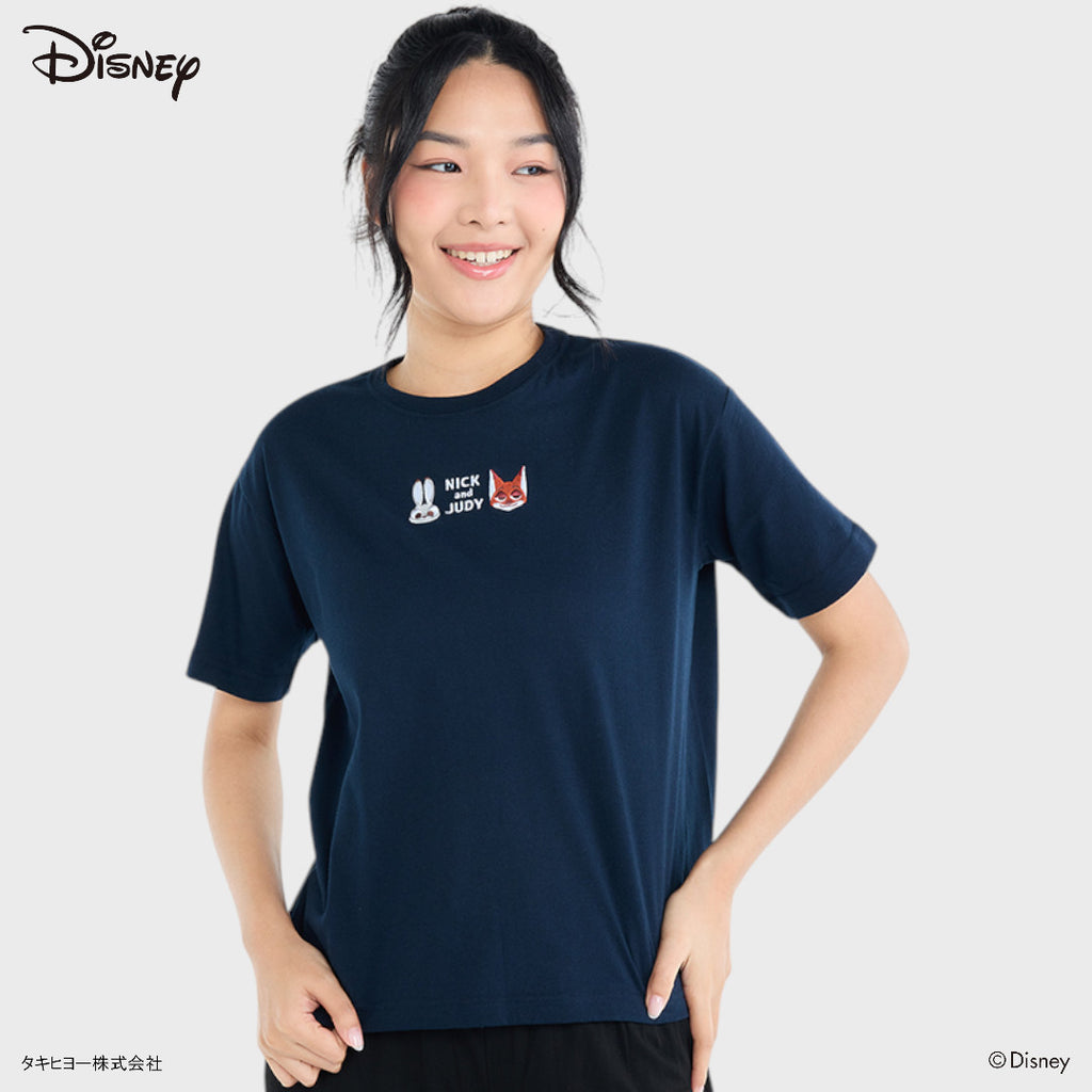เสื้อยืด Zootopia นิค–จูดี้ รุ่นคู่หูสุดป่วน – ใส่แล้วเหมือนเพิ่งหลุดจากเมือง Zootopia (Size S-LL)