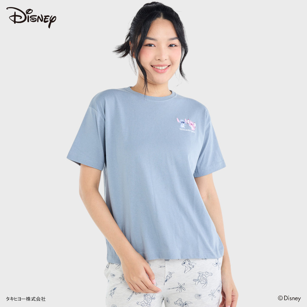 เสื้อยืด Stitch & Angel คู่น่ารักทะลุจักรวาล (Size S-LL)