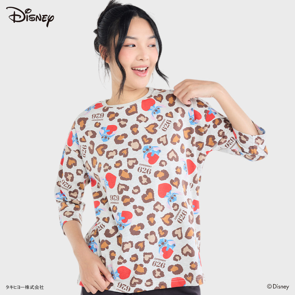 เสื้อแขนยาวสติชลายเสือ—ความป่วนคูณสอง ทั้งคิ้วท์ทั้งเฟียร์ส (Size M-LL)