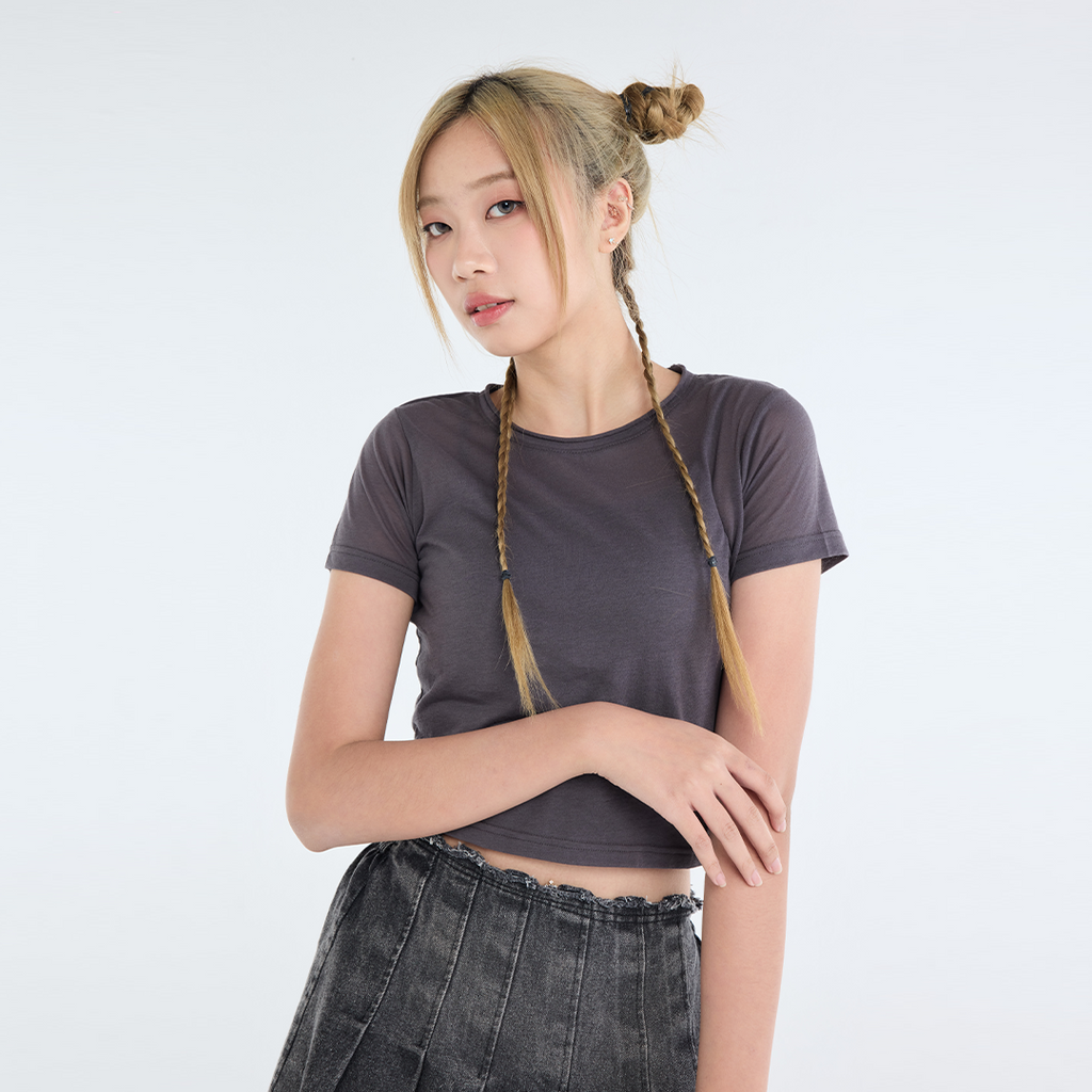 Flared Pleated Denim Mini Skirt – Instant Charm