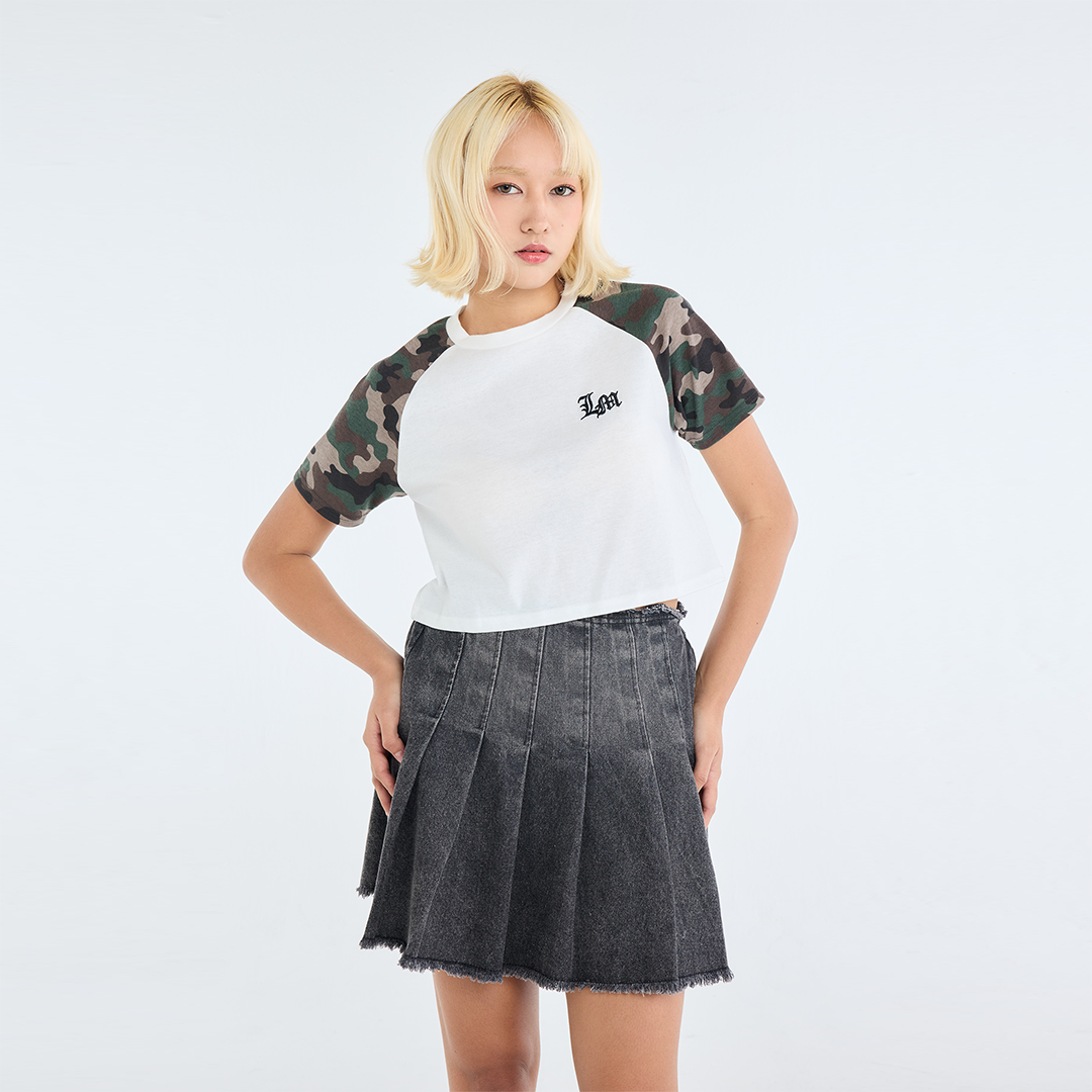 เสื้อยืด Camo ขยุ้มความเท่ แขนลายทหาร สไตล์สายลุยขี้เล่น
