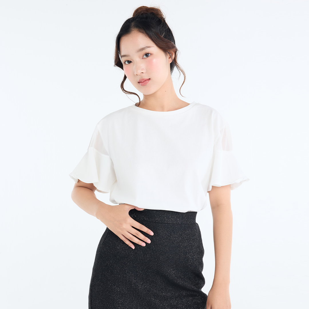 เสื้อแขนระบาย Mood ดี๊ดี – เบา ชิค แบบชิลๆ