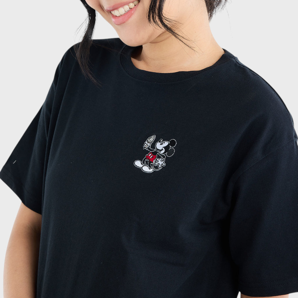 เสื้อมิกกี้กินไอติม—คิ้วท์แบบฟูลฟิล ใส่แล้วฟีลดีเฉยเลย (Size M-LL)
