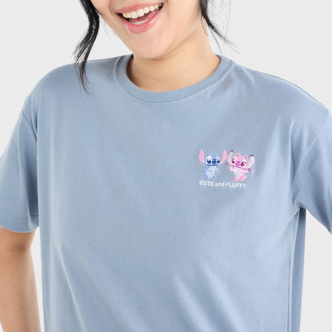 เสื้อยืด Stitch & Angel คู่น่ารักทะลุจักรวาล (Size S-LL)