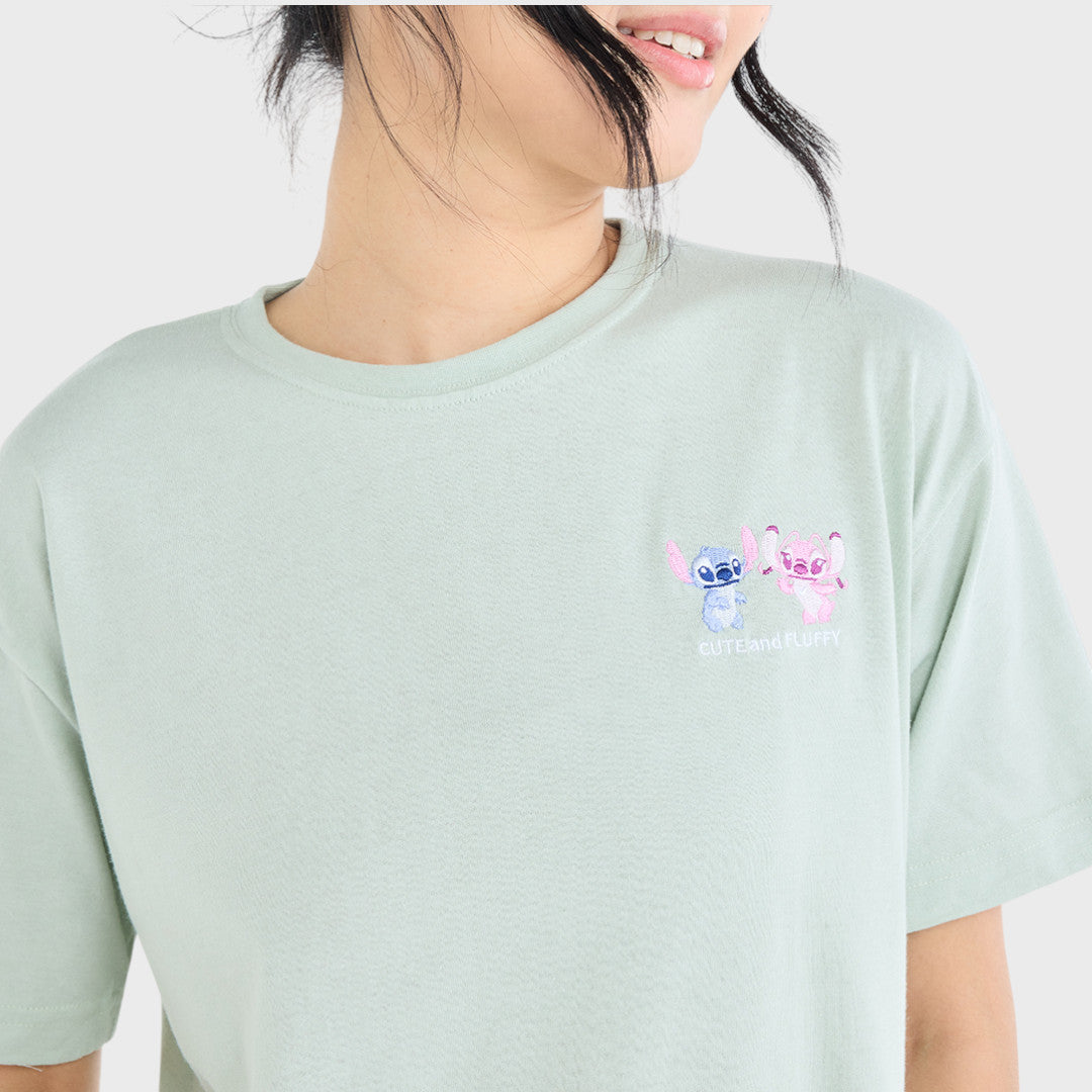 เสื้อยืด Stitch & Angel คู่น่ารักทะลุจักรวาล (Size S-LL)
