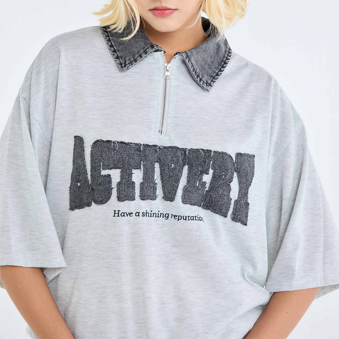 เสื้อครอปคอปกยีนส์ ACTIVERY – รุ่นคูลกรุบ แต่งน้อยแต่เท่มาก