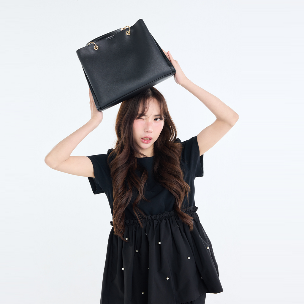LADIES SQUARE TOTE BAG