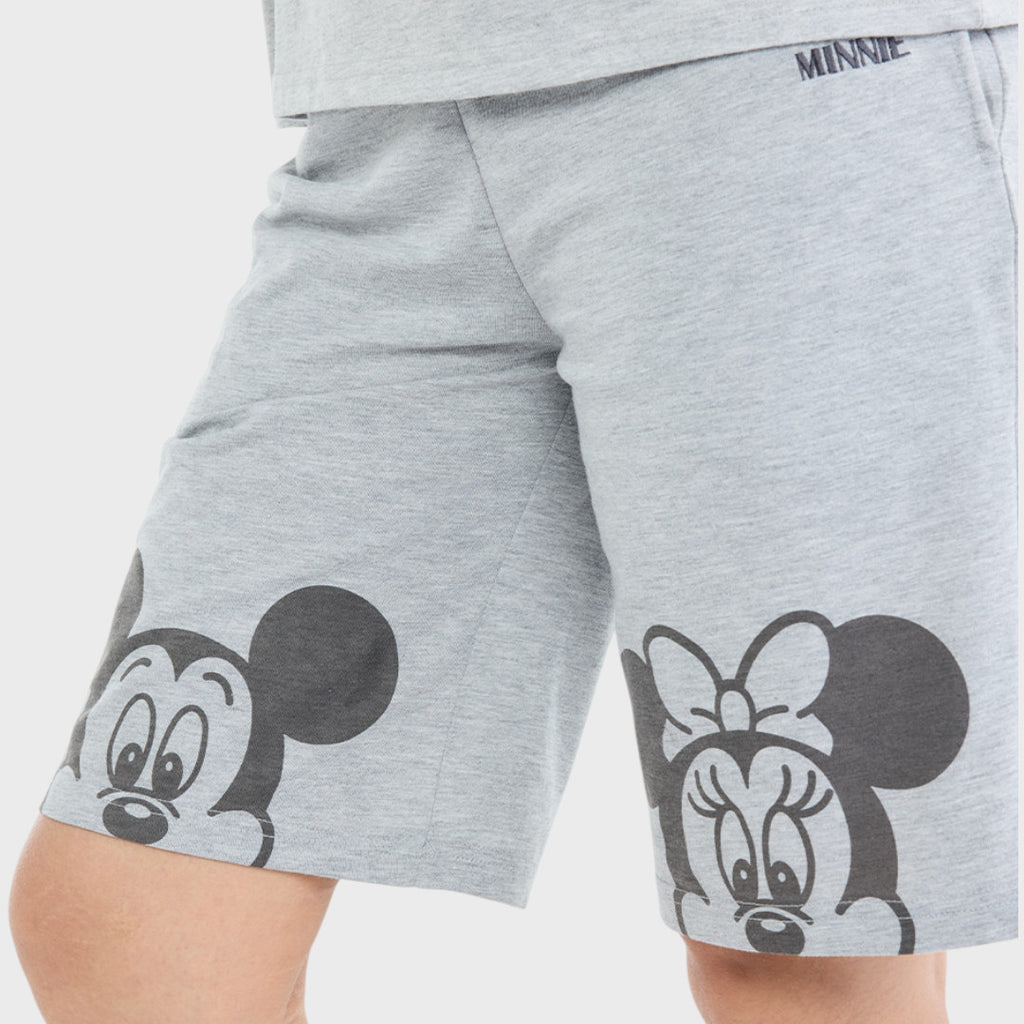 กางเกงขาสั้น Mickey & Minnie โผล่มาทักทาย (Size M-LL)