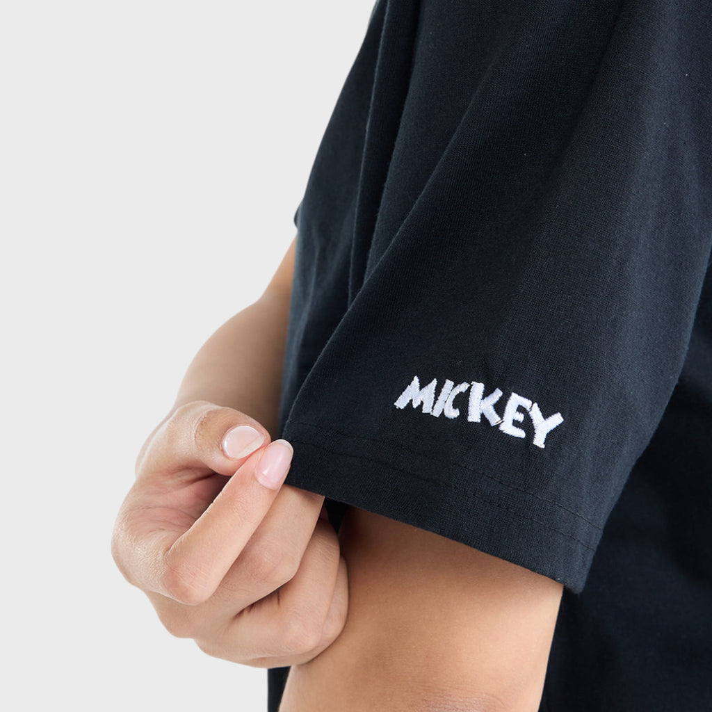 เสื้อมิกกี้กินไอติม—คิ้วท์แบบฟูลฟิล ใส่แล้วฟีลดีเฉยเลย (Size M-LL)