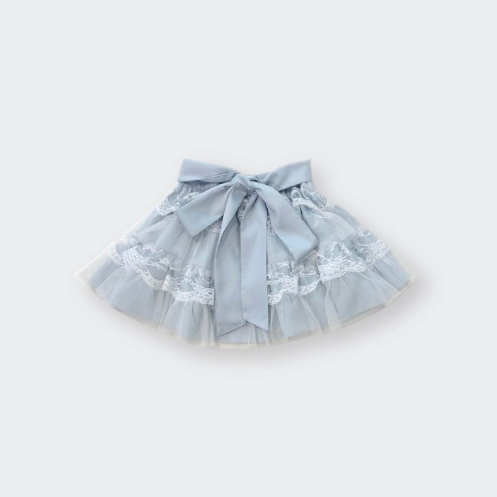 Majoretty x Airi - กระโปรง Tulle ระบายลูกไม้ พร้อมโบว์เอวลุคหวานน่ารัก