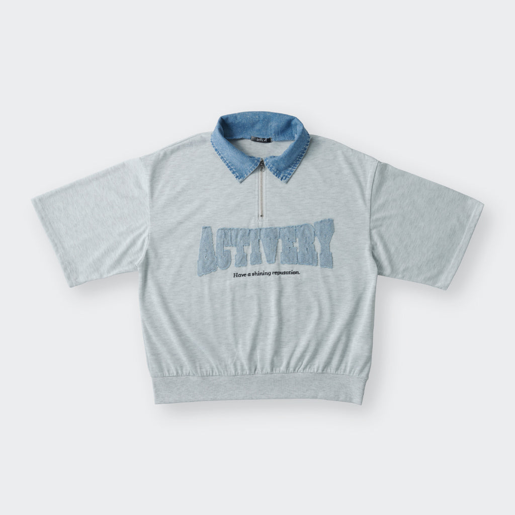 เสื้อครอปคอปกยีนส์ ACTIVERY – รุ่นคูลกรุบ แต่งน้อยแต่เท่มาก