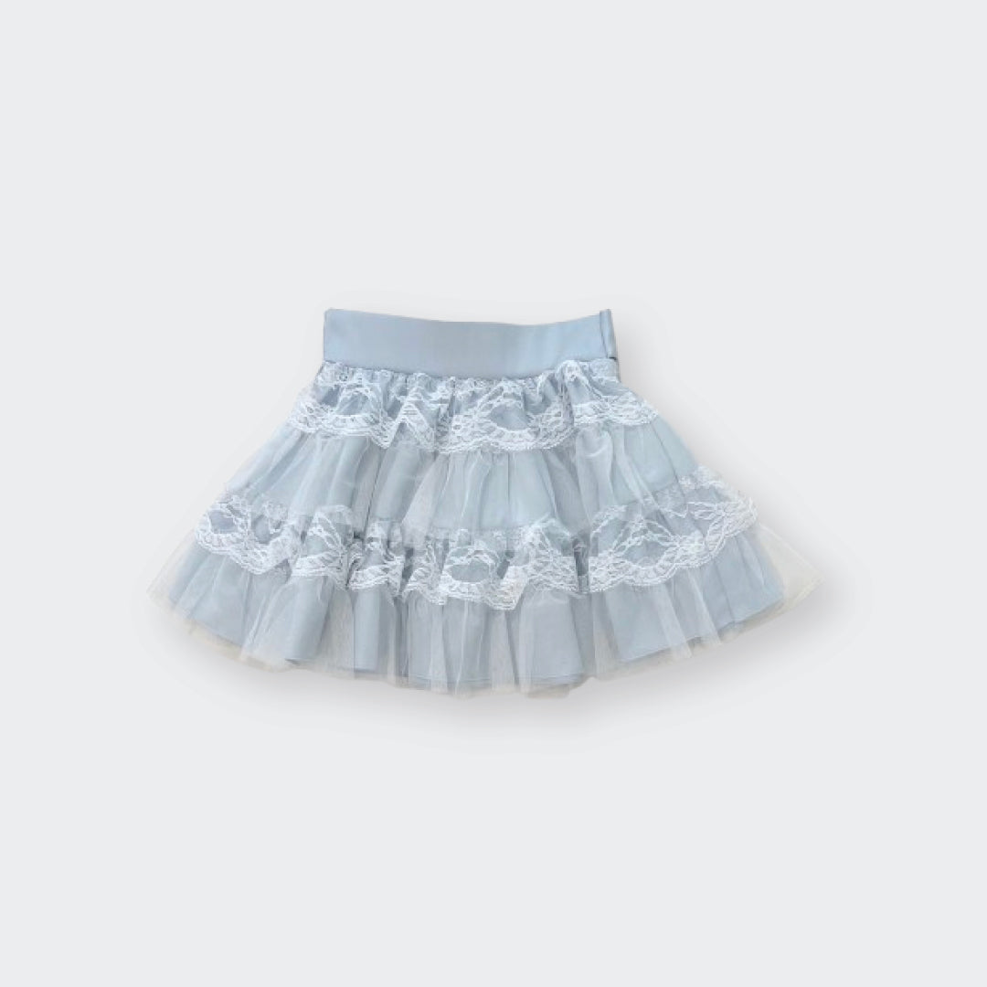 Majoretty x Airi - กระโปรง Tulle ระบายลูกไม้ พร้อมโบว์เอวลุคหวานน่ารัก