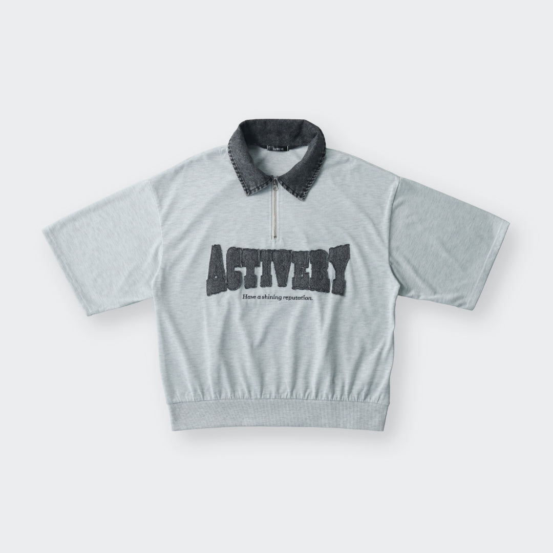 เสื้อครอปคอปกยีนส์ ACTIVERY – รุ่นคูลกรุบ แต่งน้อยแต่เท่มาก