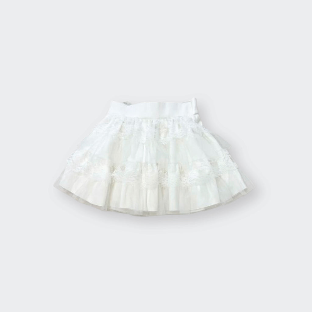 Majoretty x Airi - กระโปรง Tulle ระบายลูกไม้ พร้อมโบว์เอวลุคหวานน่ารัก