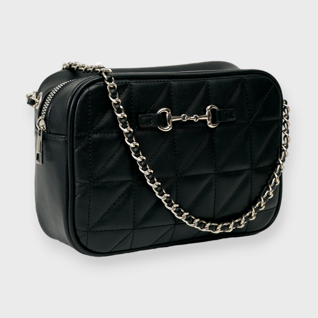 LADIES QUILTED CHAIN SHOULDER BAG