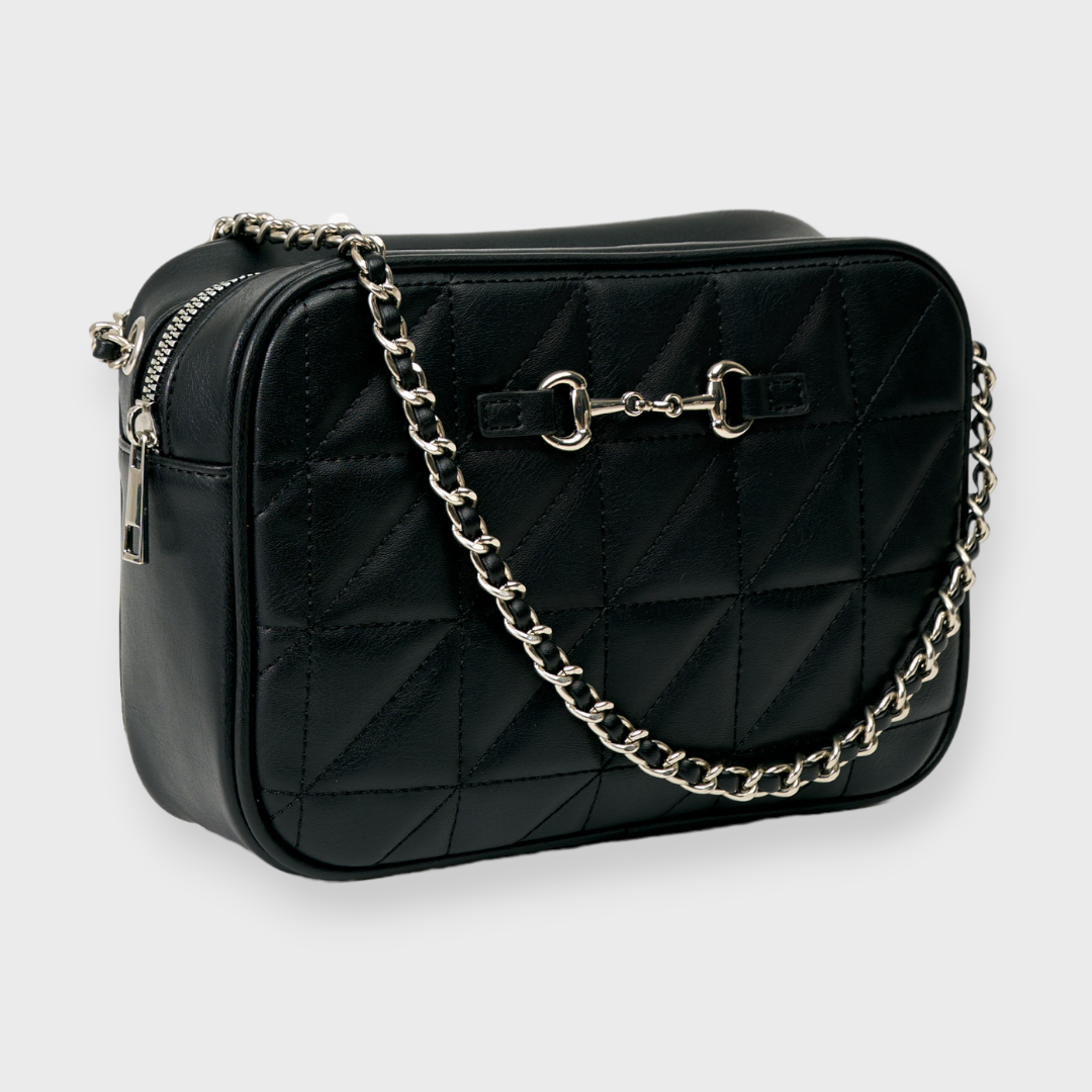LADIES QUILTED CHAIN SHOULDER BAG