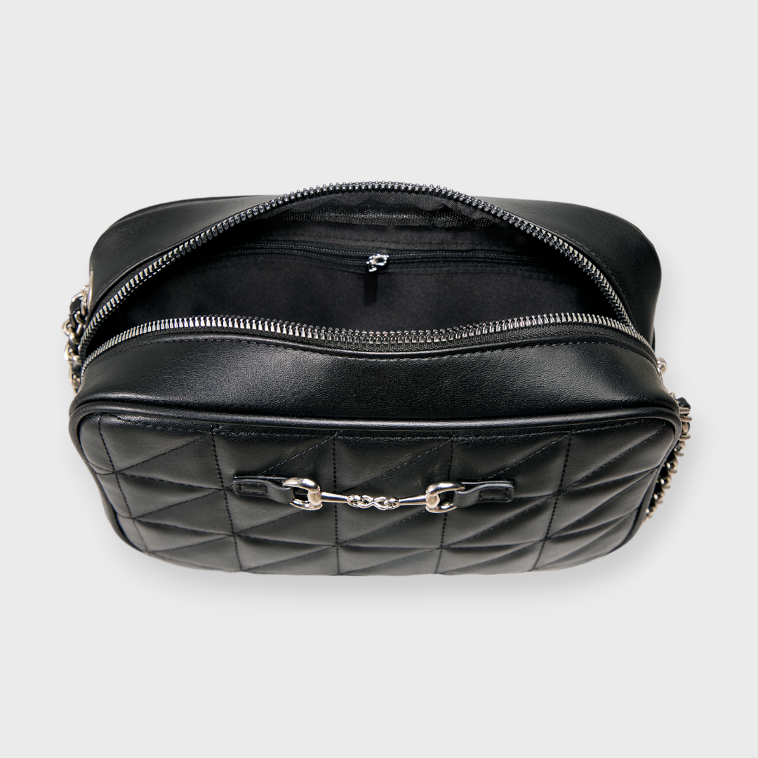 LADIES QUILTED CHAIN SHOULDER BAG