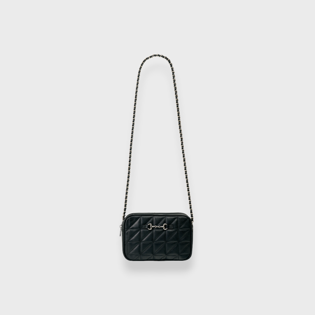 LADIES QUILTED CHAIN SHOULDER BAG