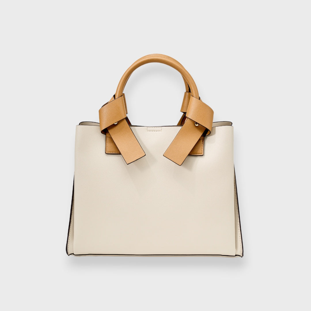 LADIES RIBBON HANDLE 2WAY TOTE BAG