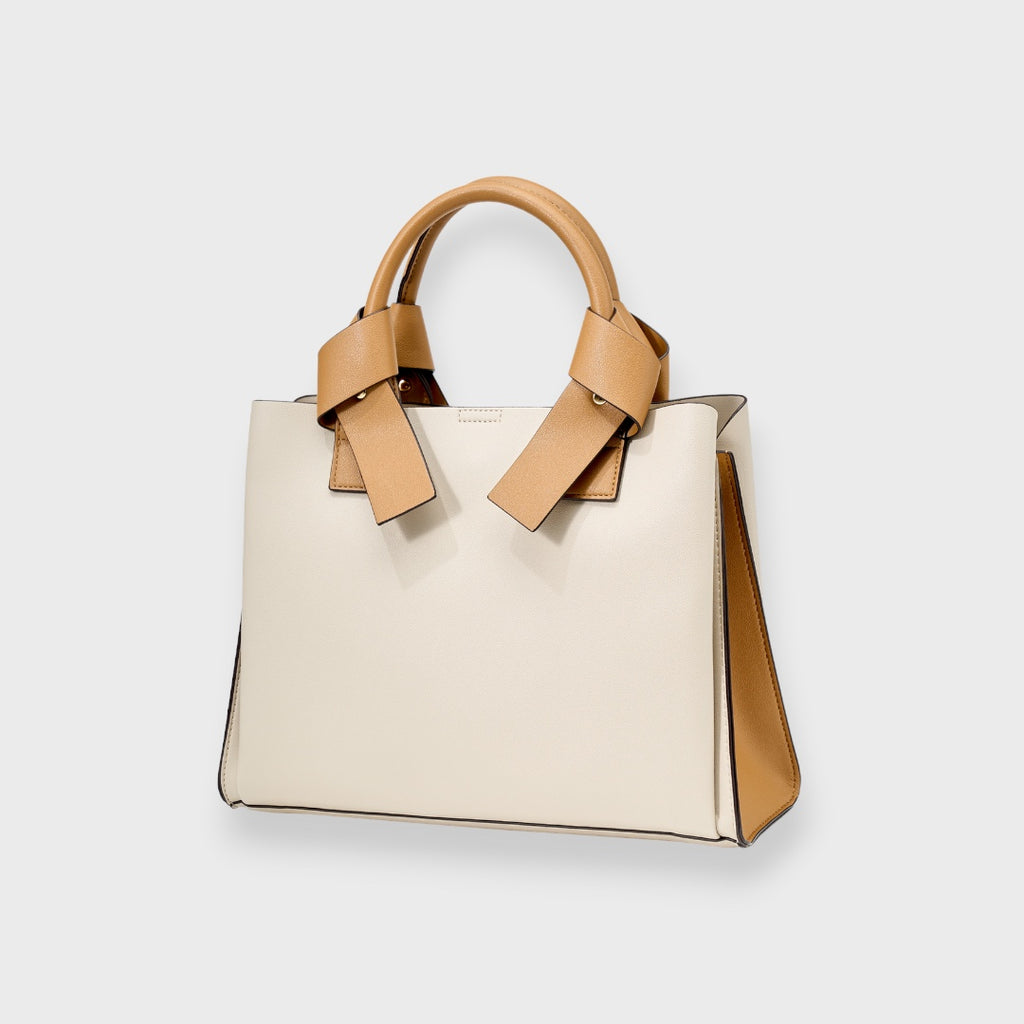 LADIES RIBBON HANDLE 2WAY TOTE BAG