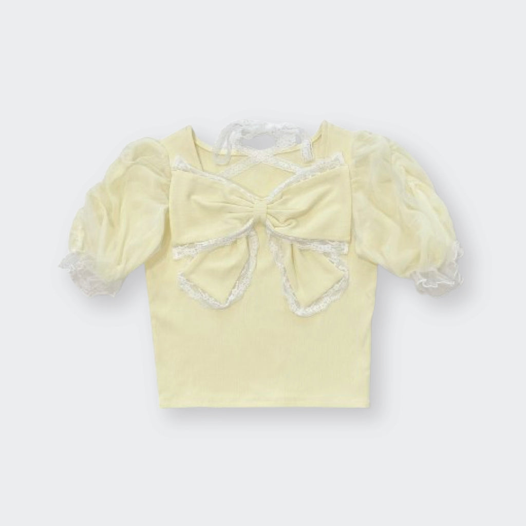  Majoretty x Airi - เสื้อครอปผ้าร่อง สไตล์หวานละมุนน่ารักแบบสาวญี่ปุ่น