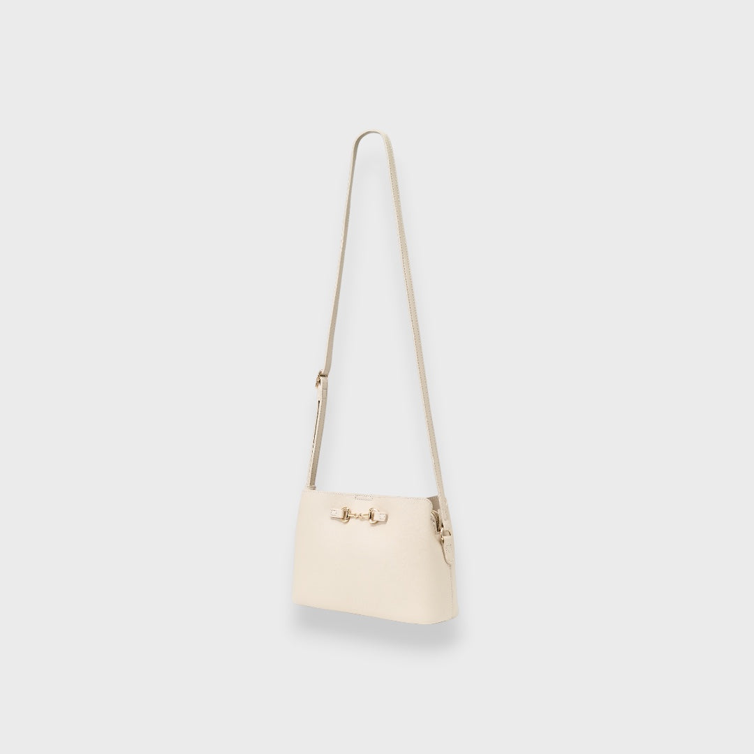 LADIES METAL ACCENT SHOULDER BAG