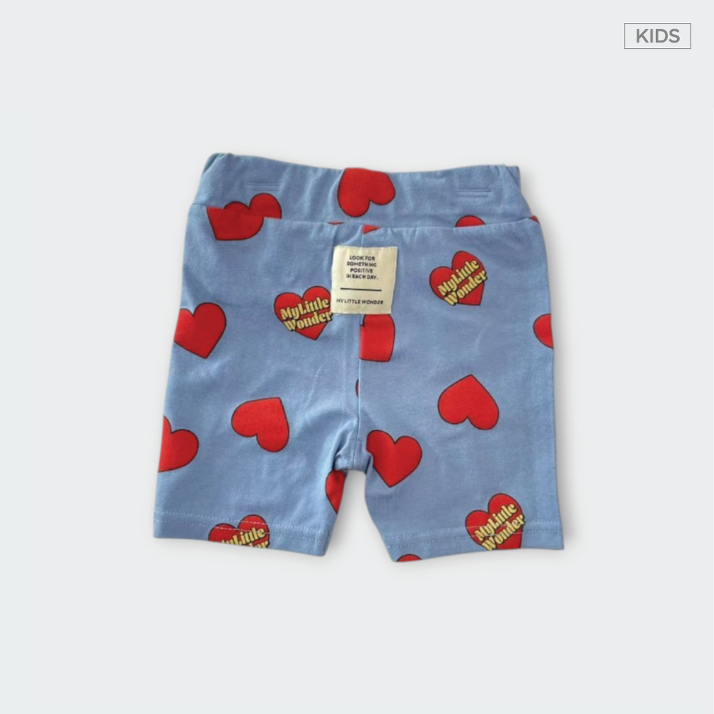 Kids กางเกงขาสั้นเด็ก “Heart Pop Pop” ลายหัวใจสดใส 2 สี ใส่แล้วใจละลาย