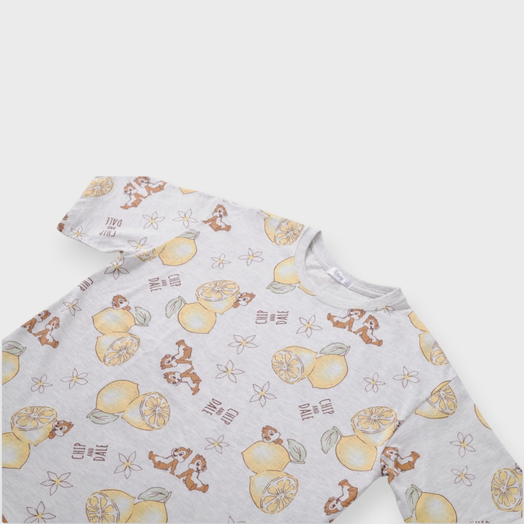 เสื้อยืดลายชิพกับเดล x เลมอนสดใสและสดชื่น