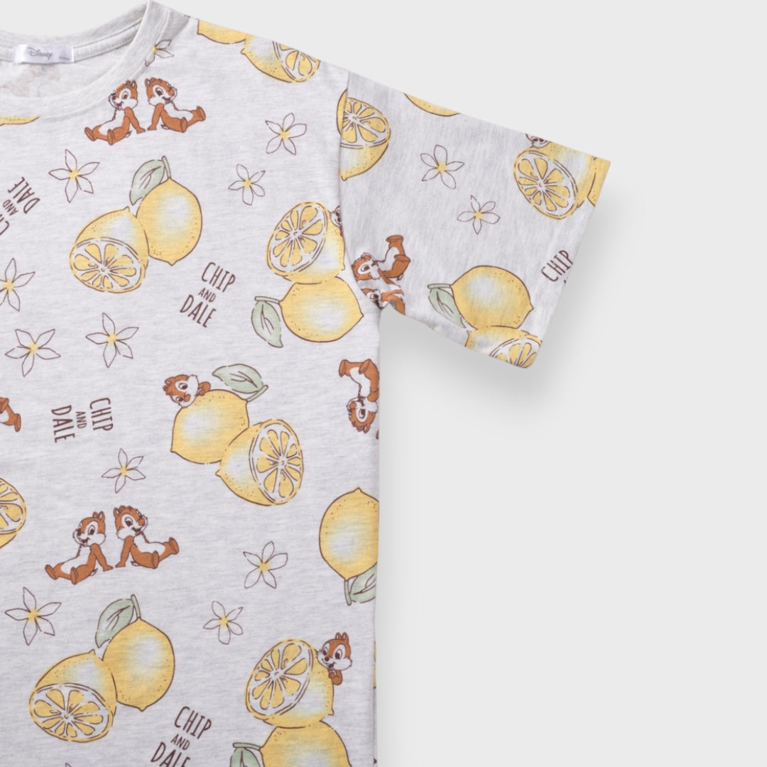 เสื้อยืดลายชิพกับเดล x เลมอนสดใสและสดชื่น