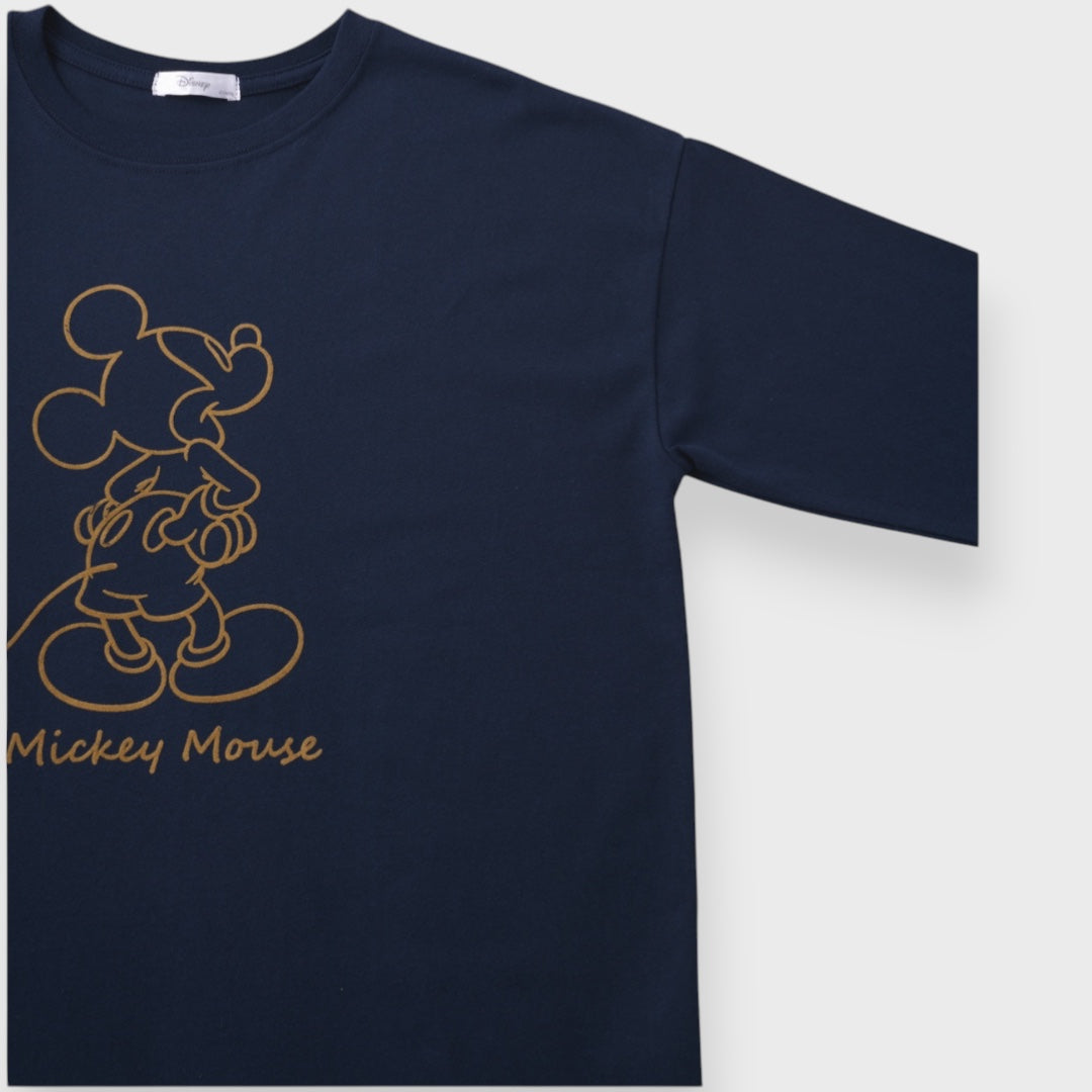 เสื้อยืดแขนยาว Mickey Mouse ลายเส้นมินิมอล