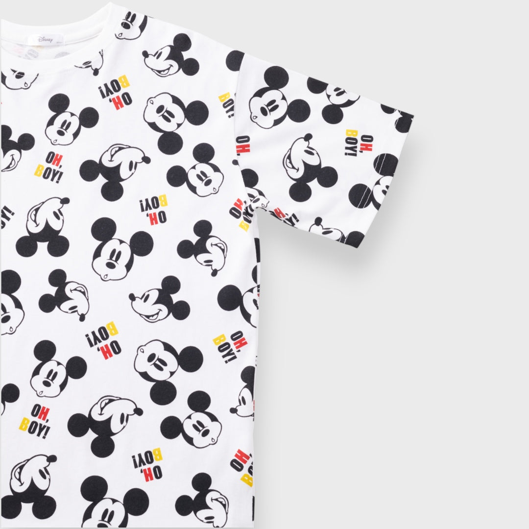 เสื้อยืดมิกกี้เมาส์ลาย “OH, BOY!”  — สดใสคลาสสิก