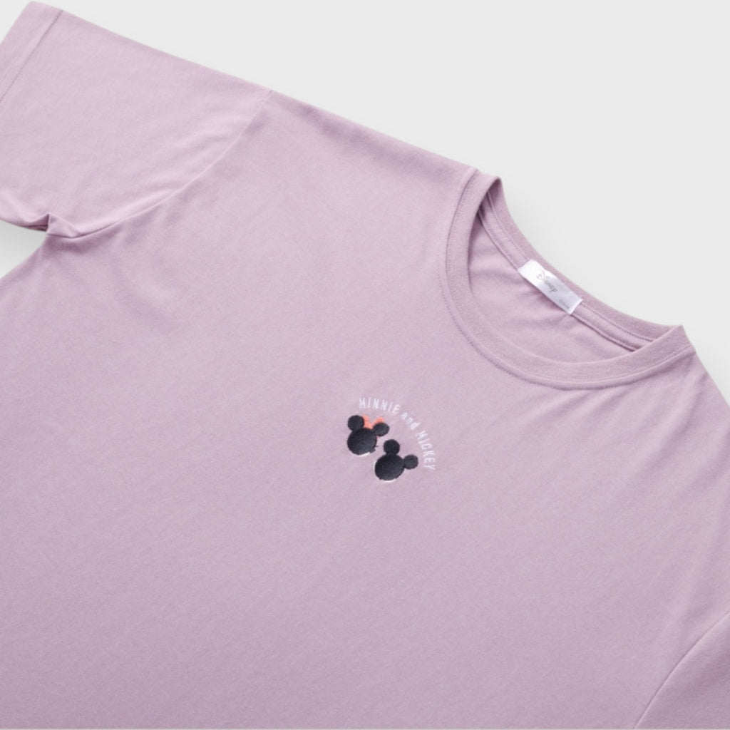 Mickey & Minnie Pastel Purple Tee – “Super Cute"
