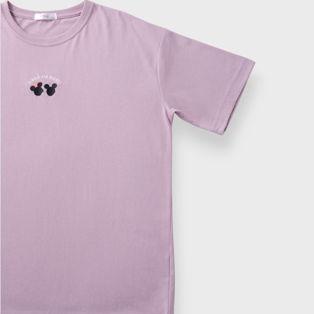 Mickey & Minnie Pastel Purple Tee – “Super Cute"